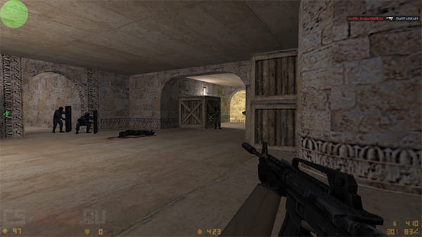 CS 1.6 M4A1 на карте Dust