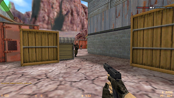 CS 1.6 Glock на карте Nuke — скриншот геймплея