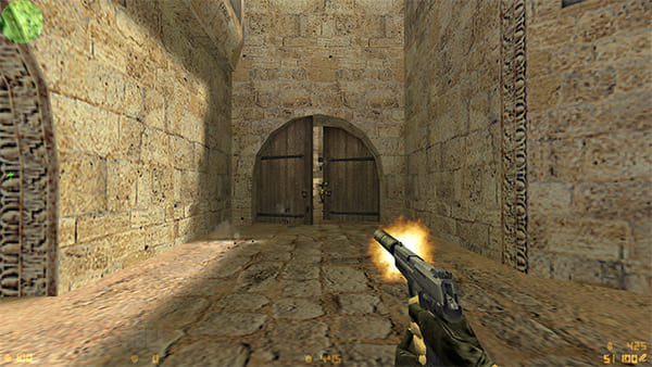 CS 1.6 стрельба на карте Dust2 — классический геймплей